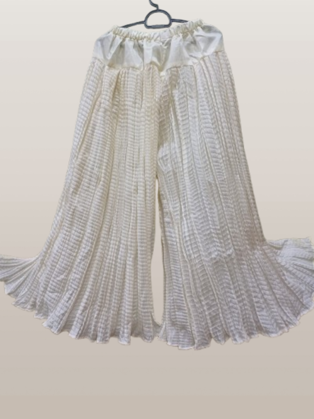 Embroidered Shirt Crush Gharara With Organza Dupatta