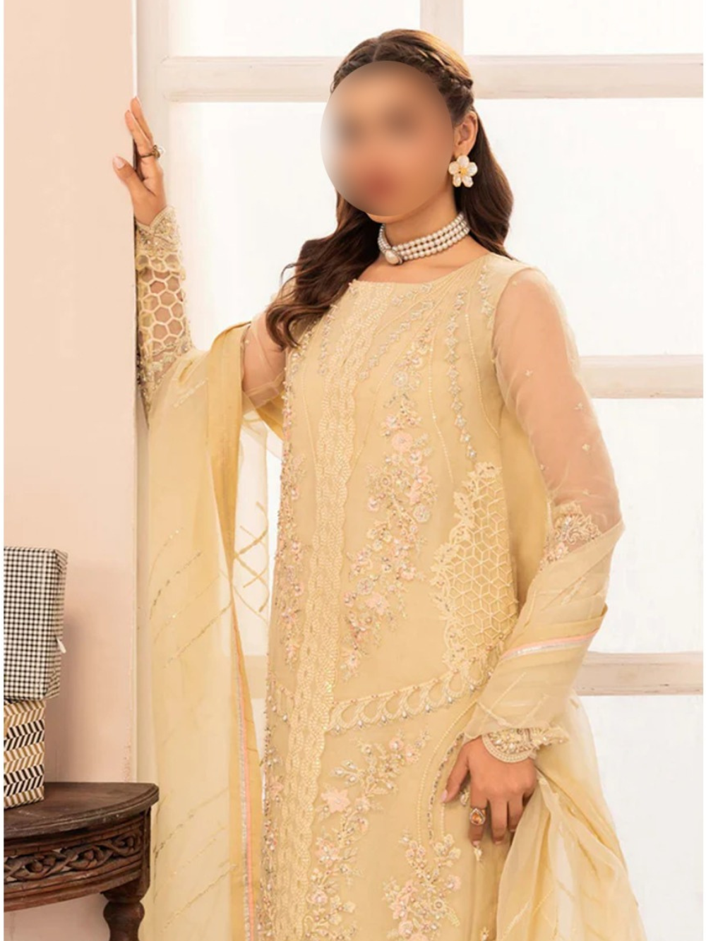 Lime Embroidered Kurta Set – Elegant Eastern Wear for Daily Use