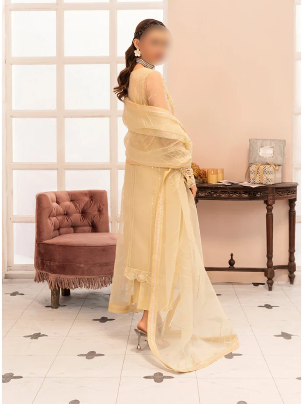 Lime Embroidered Kurta Set – Elegant Eastern Wear for Daily Use