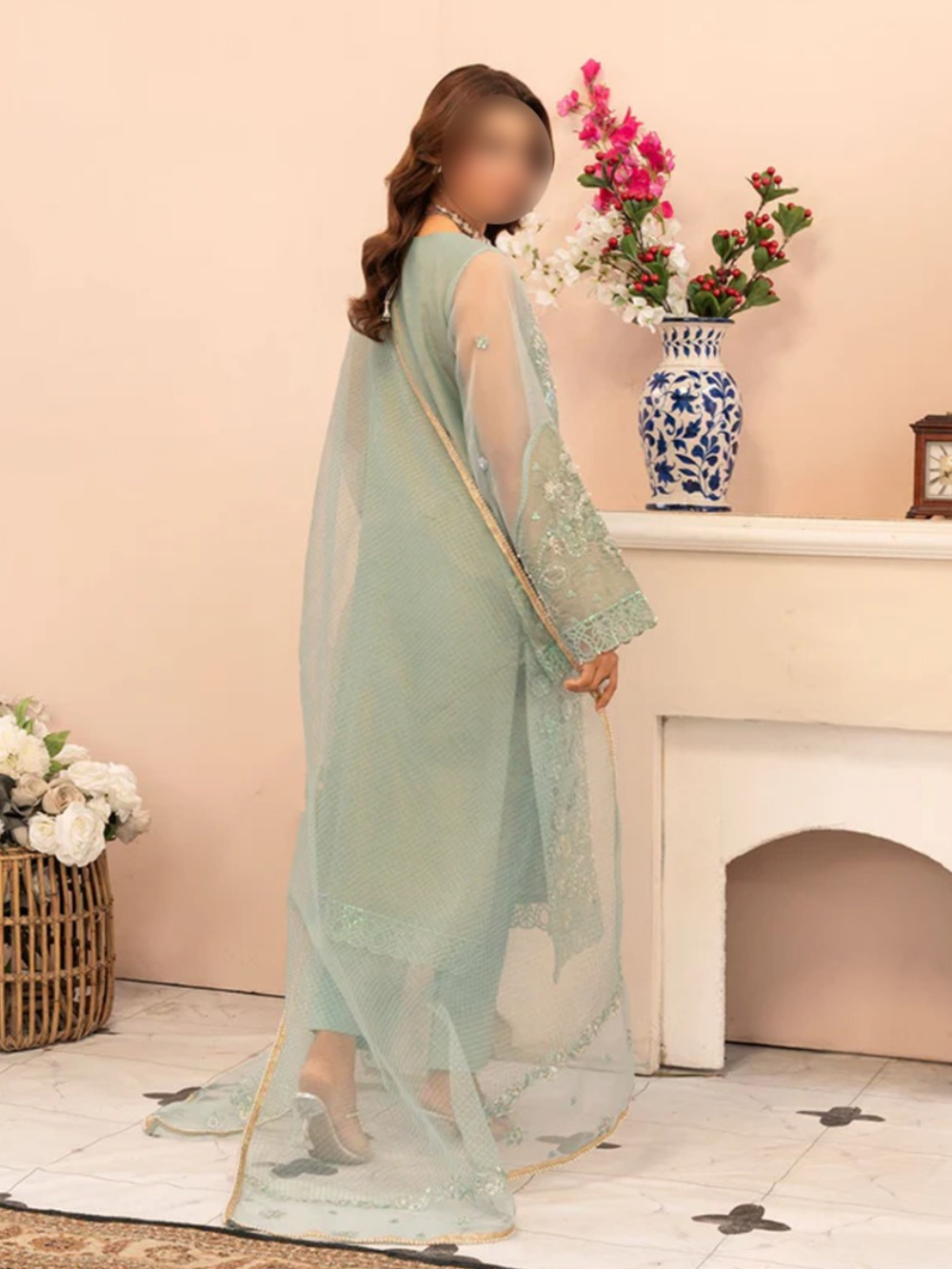 Blue Embroidered Kurta Set – Stylish Eastern Wear