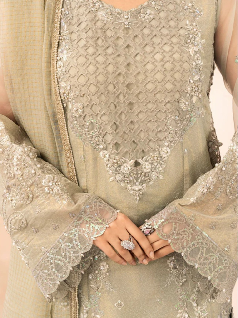 Grey Embroidered Kurta Set – Modern Eastern Fashion