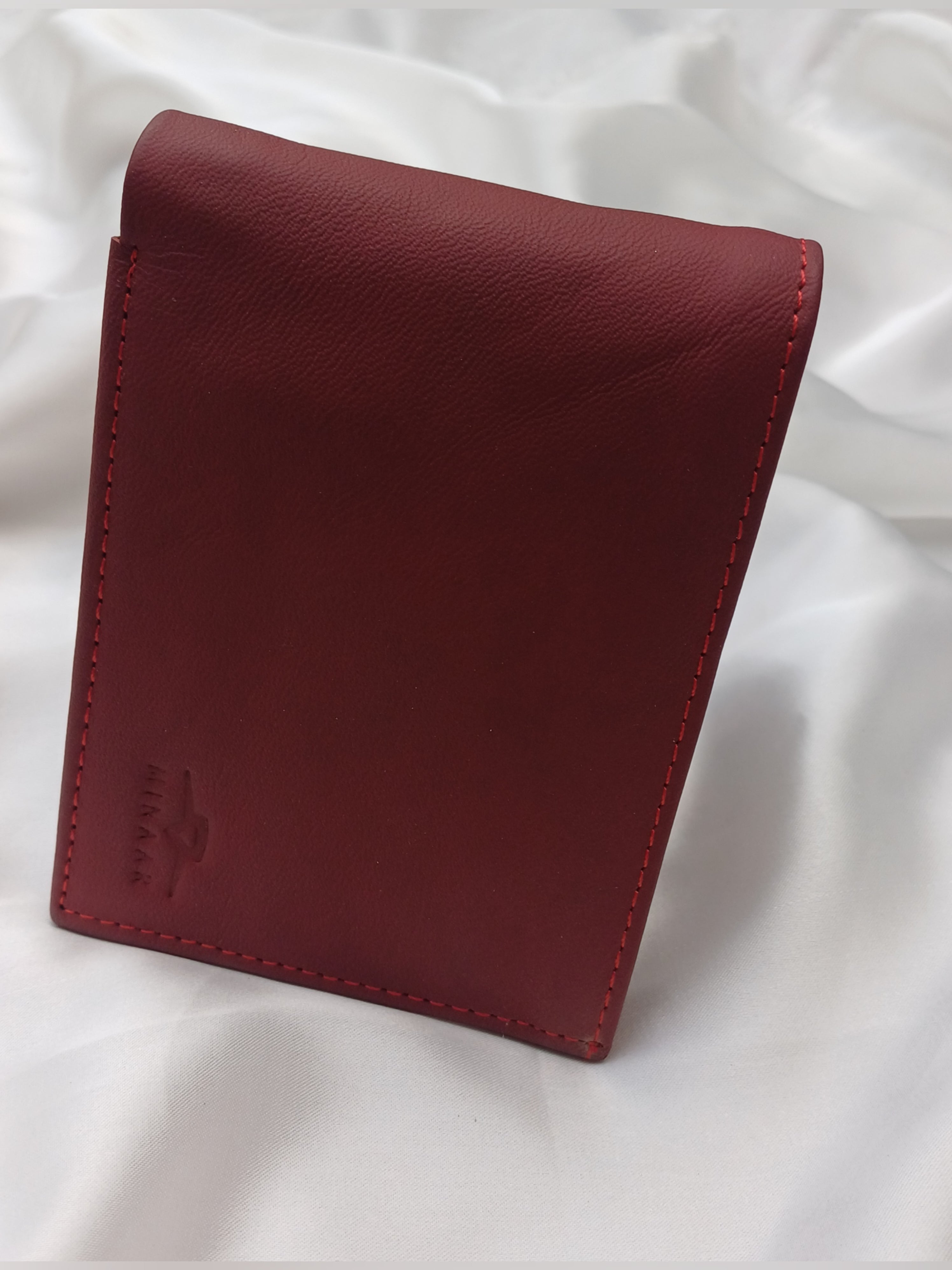 Red Leather Wallet for Men – RFID, Slim & Stylish