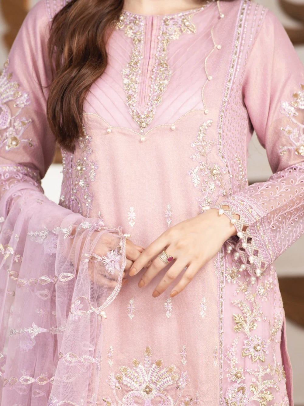 Masoori Embroidered Suit 3Pc Ready to Wear