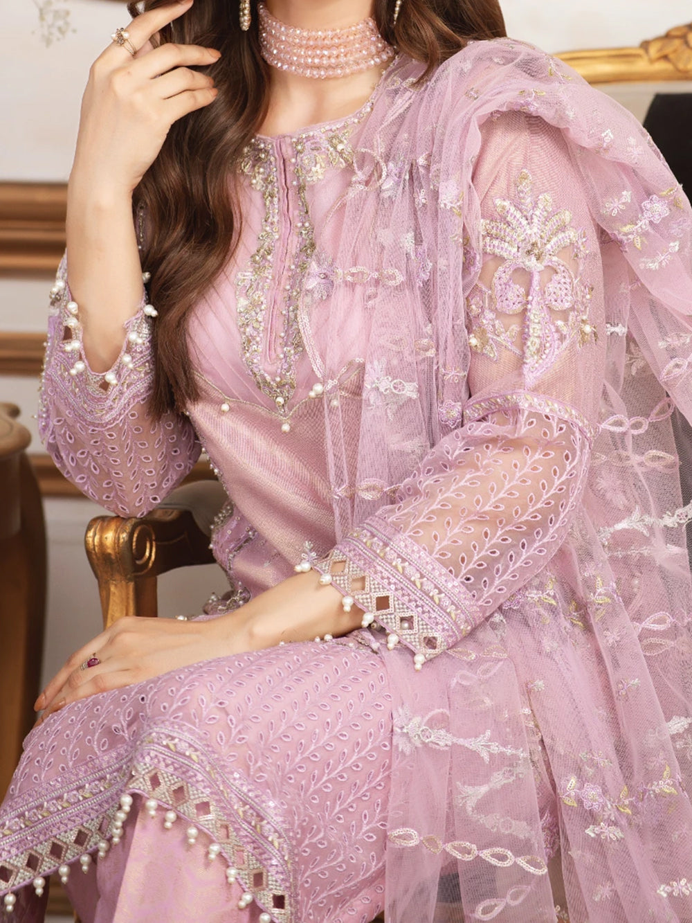 Masoori Embroidered Suit 3Pc Ready to Wear