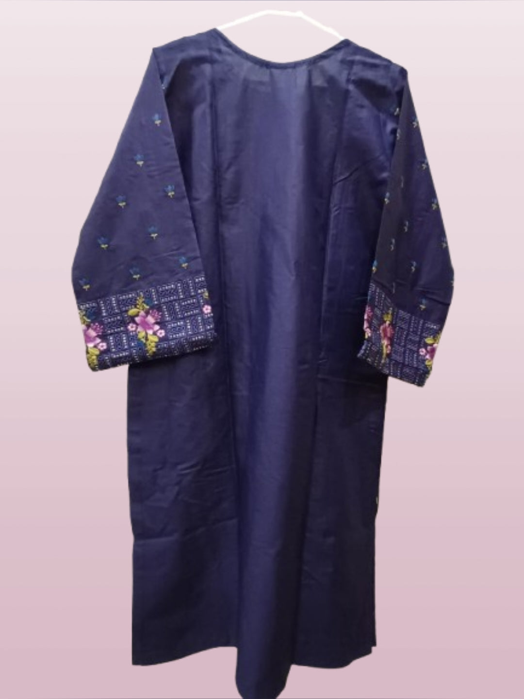 Blue Embroidered Suit