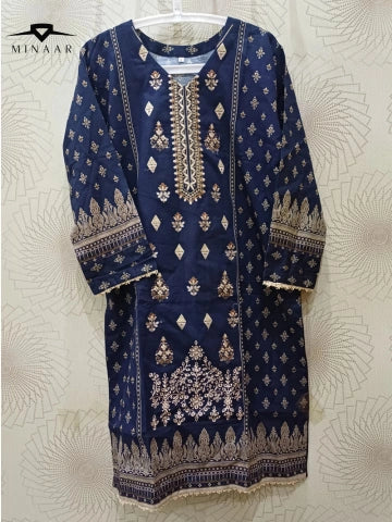 3PC Khaddar Suit with Front Tilla Embroidery & Printed Dupatta — Winter Ready-to-Wear