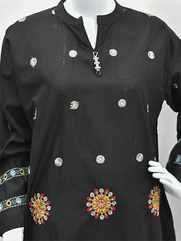 Embroidered Khaddar Kurta – Easy Fit, Standard Size