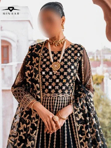 Glamour Black Festive Maxi Outfit