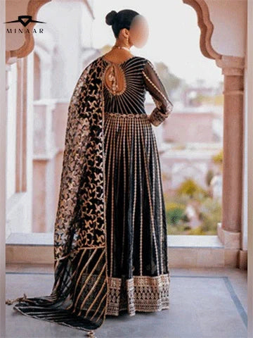 Glamour Black Festive Maxi Outfit