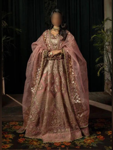 Mauve Pink Embroidered Lehenga Choli Indian Dresses