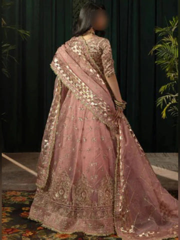 Mauve Pink Embroidered Lehenga Choli Indian Dresses