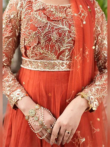 Embroidered Peplum Gharara Dress – Festive Pakistani Attire