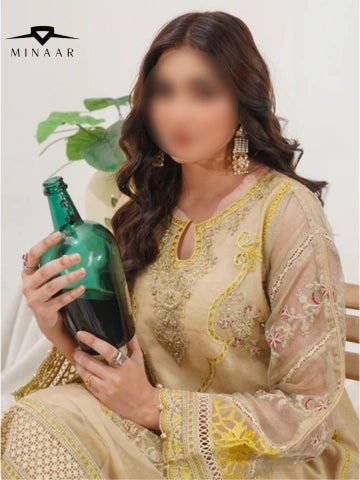 Golden Glow Festive Salwar Kameez With Dupatha Set