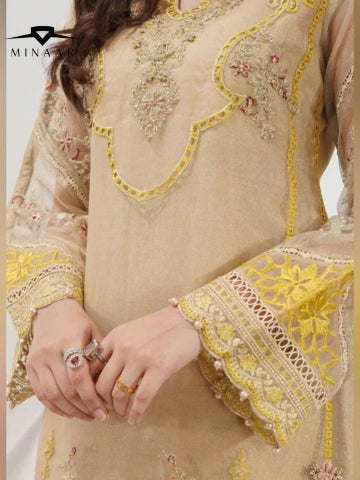 Golden Glow Festive Salwar Kameez With Dupatha Set