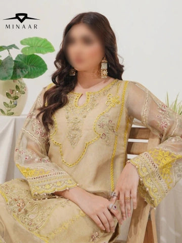 Golden Glow Festive Salwar Kameez With Dupatha Set