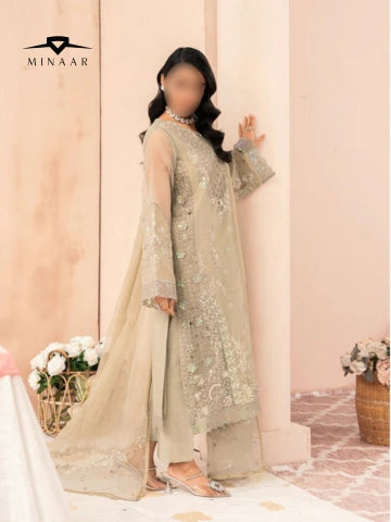 Grey Embroidered Kurta Set – Modern Eastern Fashion