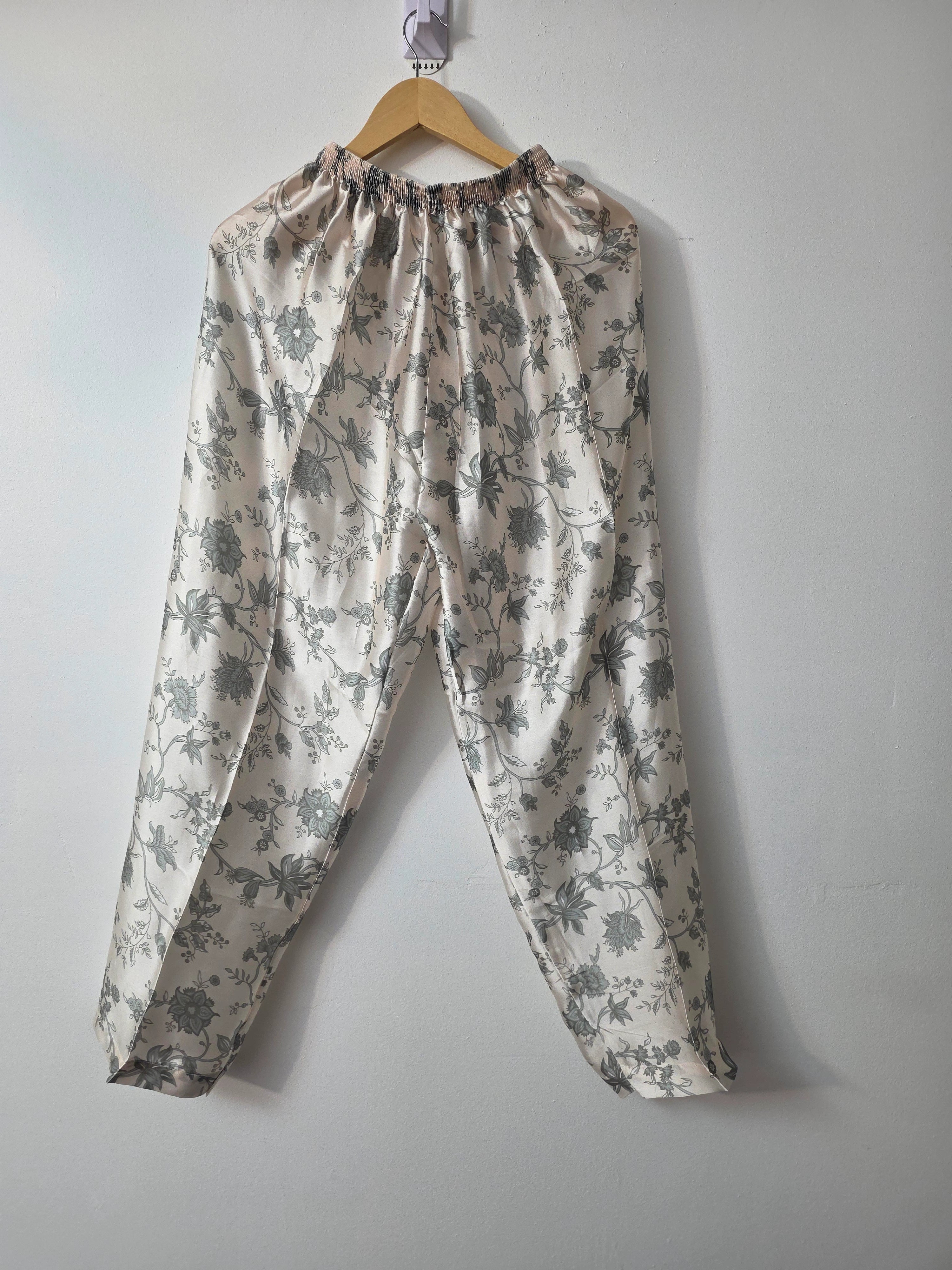 Mint green Pakistani wedding outfit with printed silk trouser