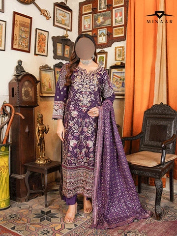 Organza Embroidered Shirt