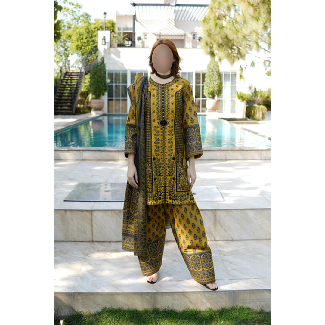 Pakistani Farshi Shalwar 3 piece summer suit