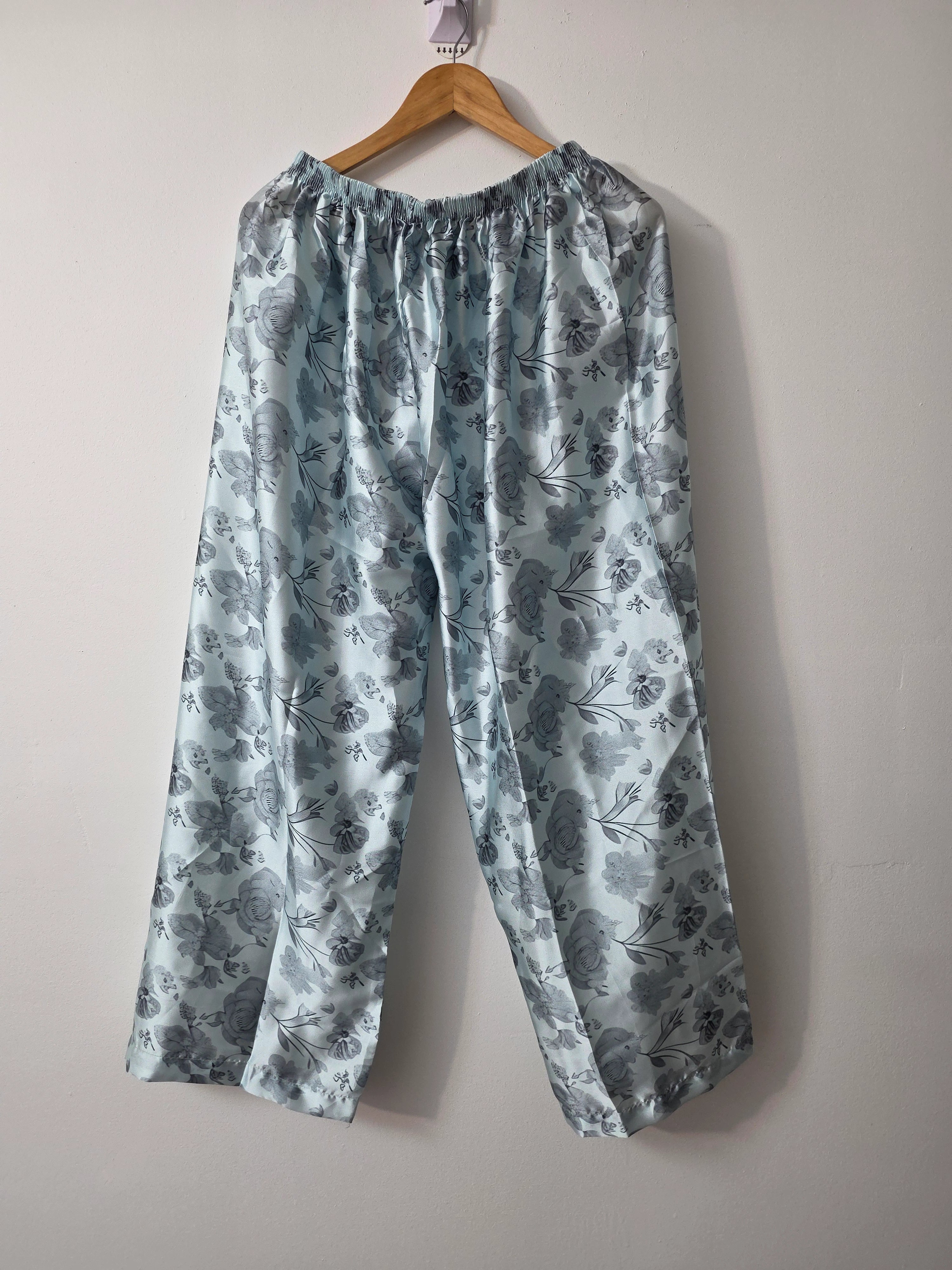 Pakistani sky blue organza suit with embroidered dupatta