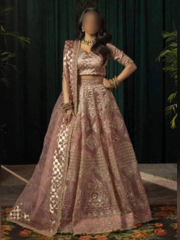 Pink Embroidered Lehenga Choli 