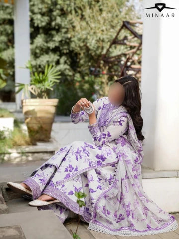 Premium Silk Dress 3 Piece Suit with Chiffon Dupatta – Ready to Wear