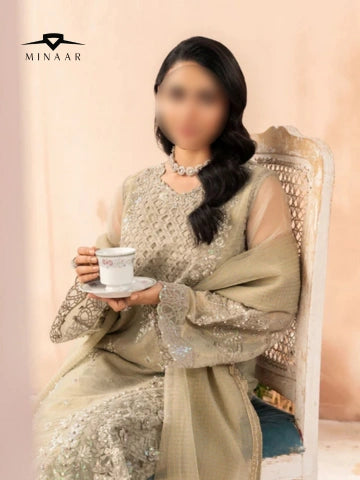 Grey Embroidered Kurta Set – Modern Eastern Fashion