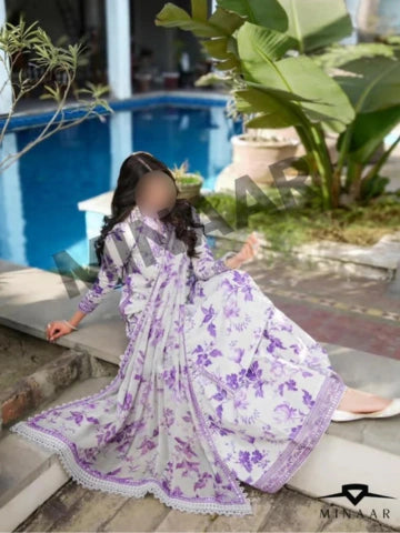 Premium Silk Dress 3 Piece Suit with Chiffon Dupatta – Ready to Wear