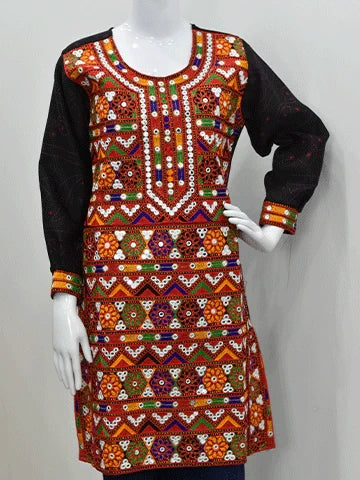 Traditional Mirror Work Kurta