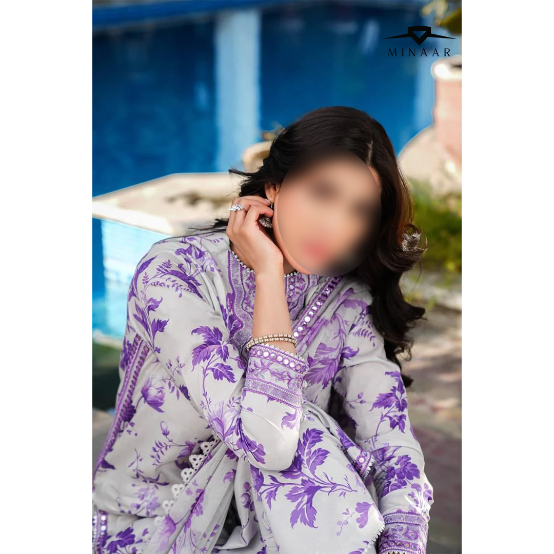 Premium Silk Dress 3 Piece Suit with Chiffon Dupatta – Ready to Wear