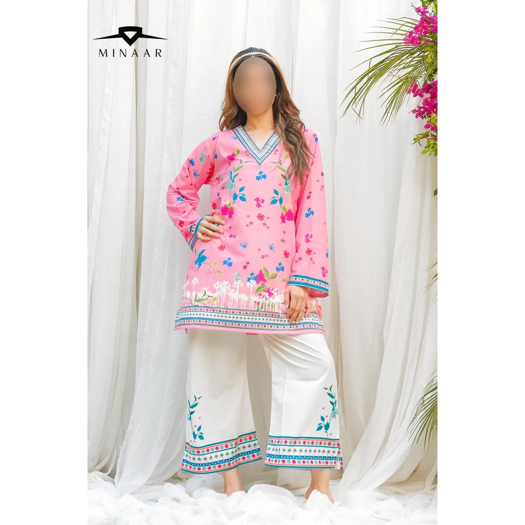 Chic matching co-ord outfit for women – top and bottom set in crepe