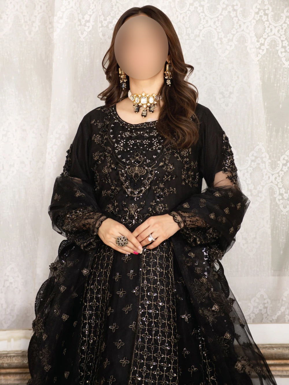 Black Kalidar Maxi 3pc Dress Shop Elegant Women's Outfit Online - Minaar Black Kalidar Maxi 3pc Dress Shop Elegant Women's Outfit Online - Minaar