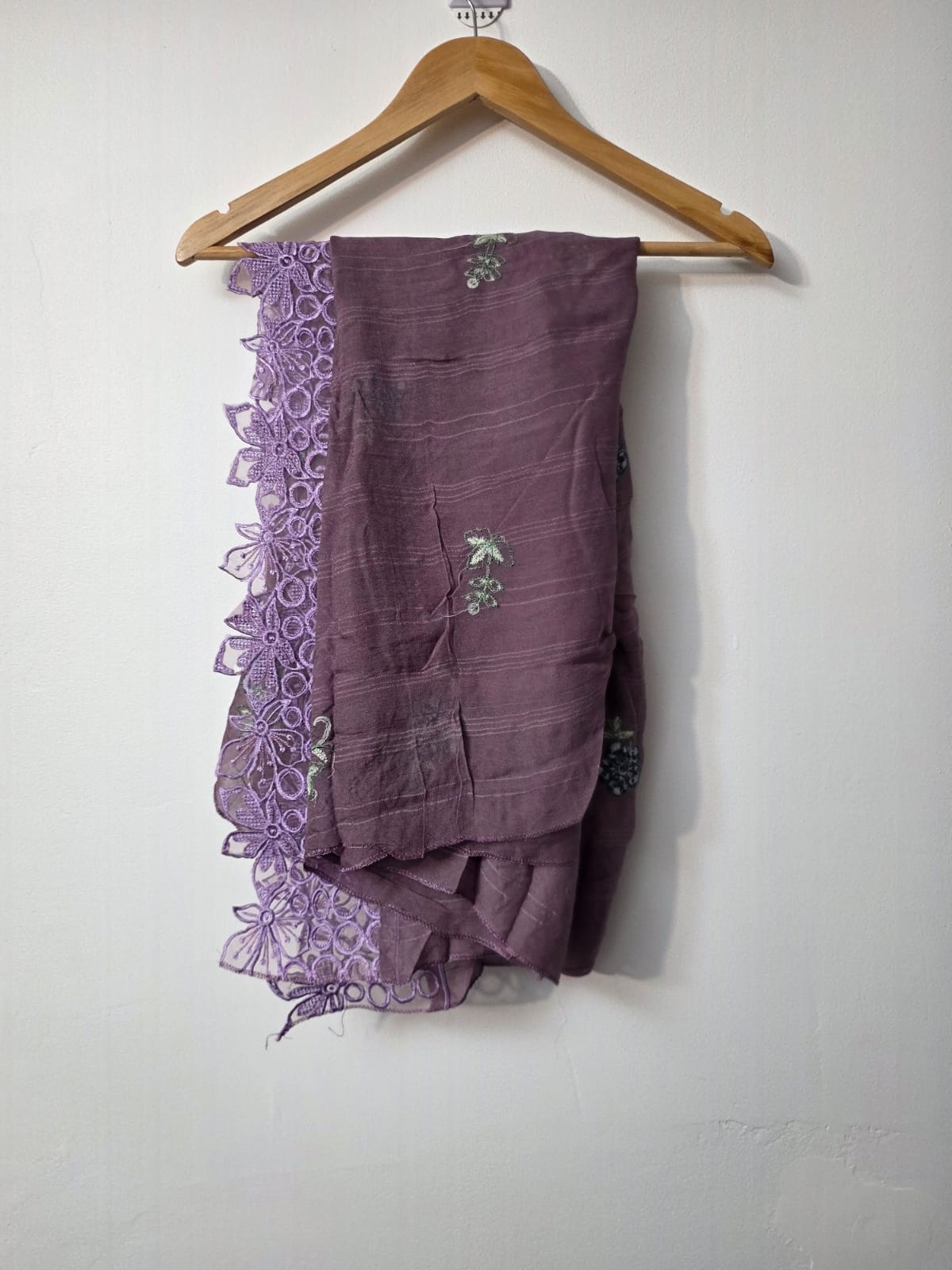 embroidered chiffon dupatta