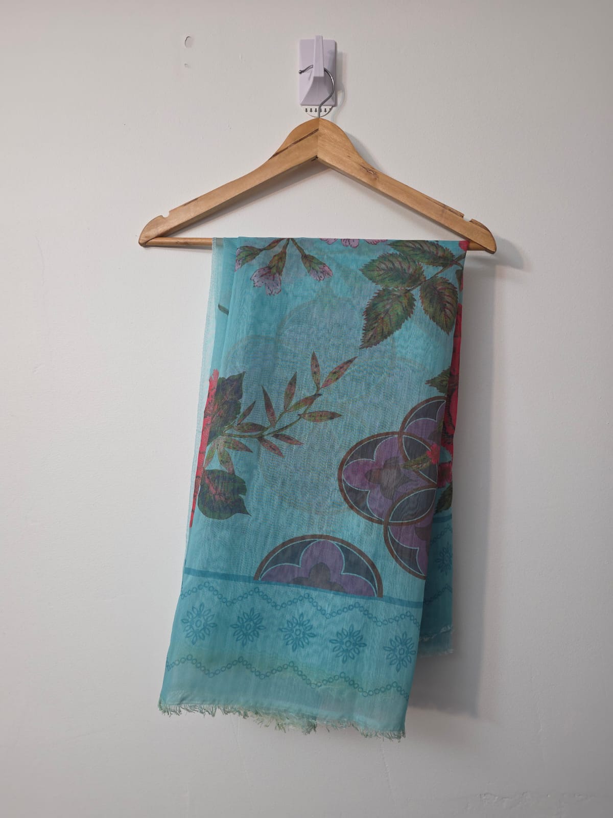floral printed diamond dupatta