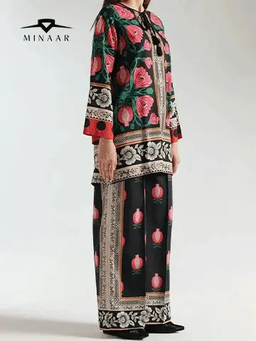 Women’s 2-Piece Printed Co-ord Set – Premium Grip Summer Outfit