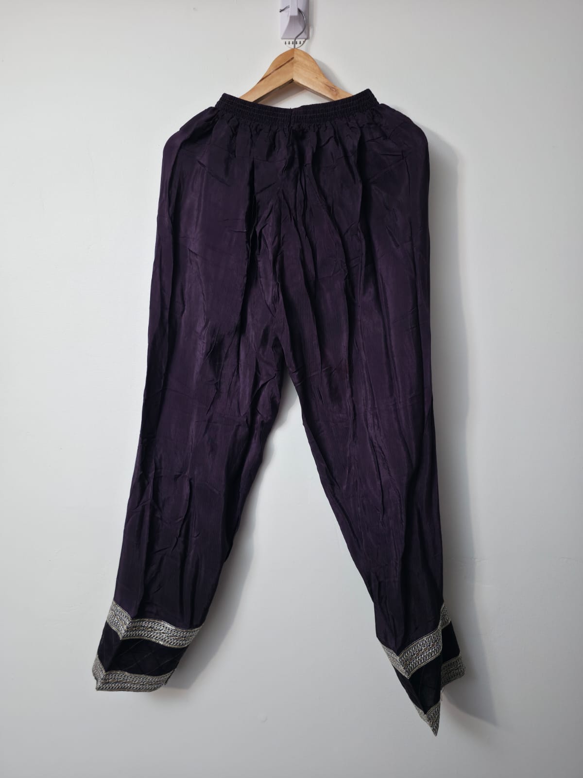 raw silk trouser
