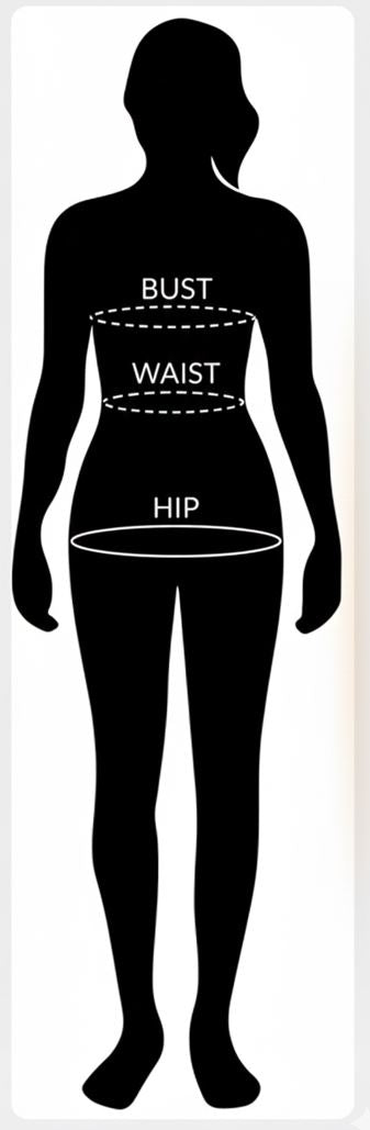 Size Chart for Salwar Kameez