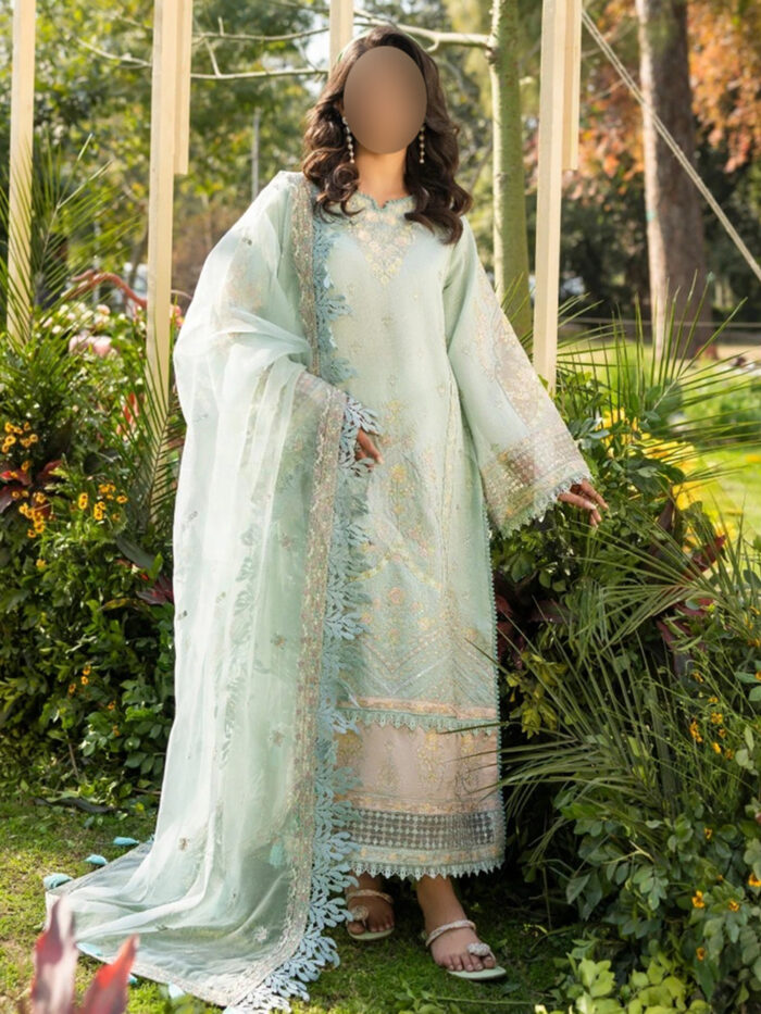 Aqua Long Shirt - Three-Piece Indian Dress Suit in Australia