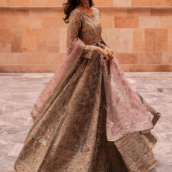 Glamorous Grey Pink Gota Maxi - Image 2