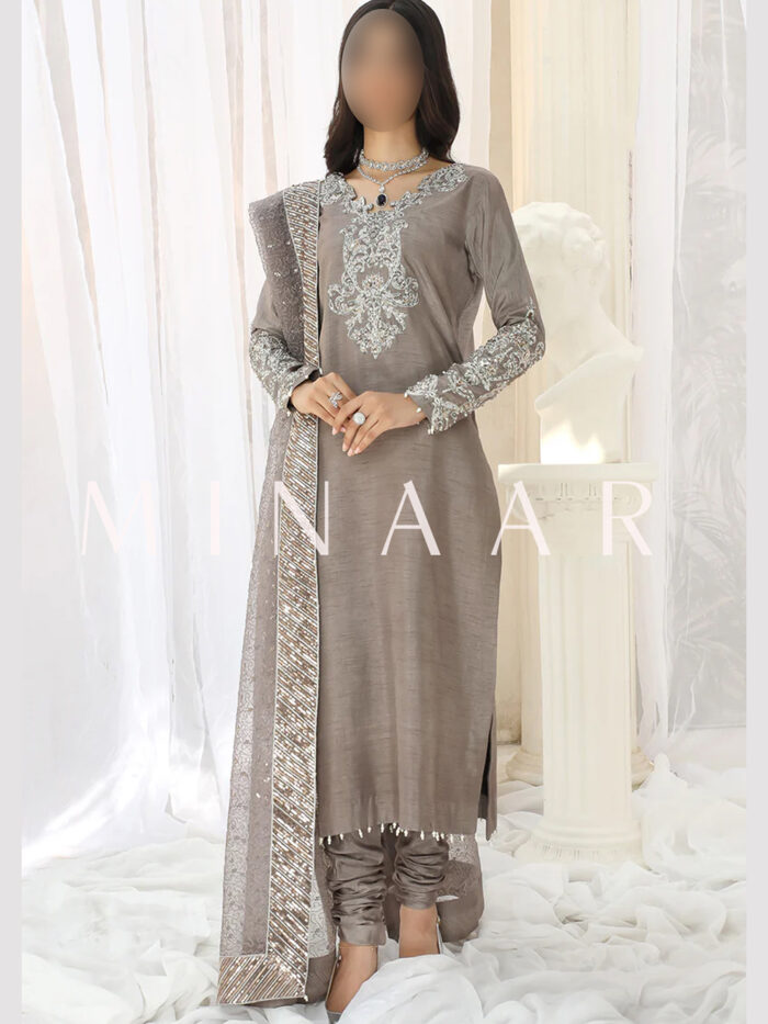 Grey Suit for Women, Mothers Special Suit